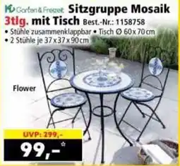 Norma Sitzgruppe Mosaik mit Tisch Angebot