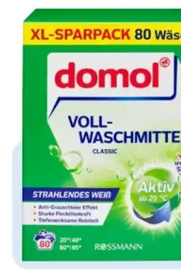 Rossmann Domol Vollwaschmittel Pulver Angebot