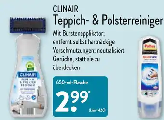 Aldi Nord Clinair Teppich & Polsterreiniger 650 ml Angebot