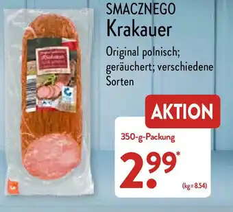 Aldi Nord Smacznego Krakauer 350g Angebot