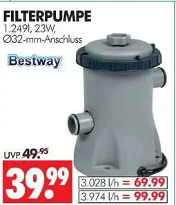 Wreesmann Bestway filterpumpe 1.249 l Angebot