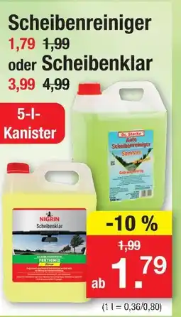 Zimmermann Dr. starke scheibenreiniger Angebot