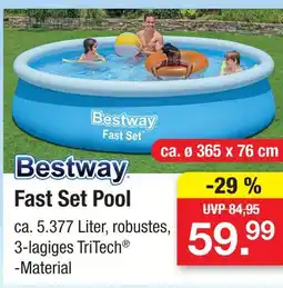 Zimmermann Bestway fast set pool Angebot