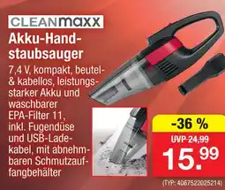 Zimmermann Cleanmaxx akku-handstaubsauger Angebot