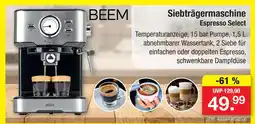 Zimmermann Beem siebträgermaschine espresso select Angebot