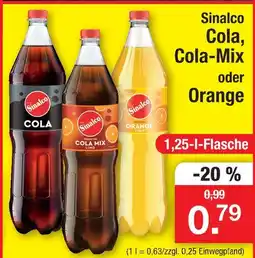 Zimmermann Sinalco cola, cola-mix oder orange Angebot