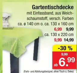 Zimmermann Gartentischdecke ca. ø 140 cm o. ca. 130 x 160 cm Angebot