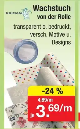 Zimmermann Kaiman wachstuch von der rolle Angebot