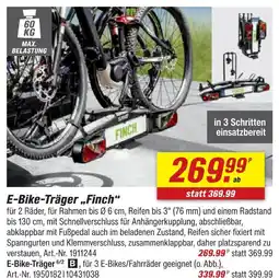 toom Baumarkt E-bike-träger „finch“ Angebot