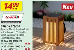 toom Baumarkt Toom solar-laterne Angebot