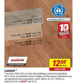 toom Baumarkt Toom laminat pinie rustic Angebot