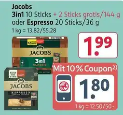 Rossmann Jacobs 3in1 kaffee Angebot