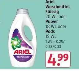 Rossmann Ariel waschmittel flüssig Angebot