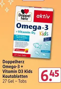 Rossmann Doppelherz omega-3 + vitamin d3 kids kautabletten Angebot