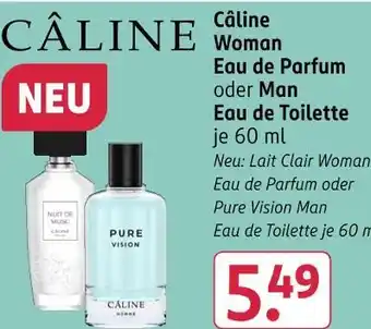 Rossmann Câline woman eau de parfum oder man eau de toilette Angebot