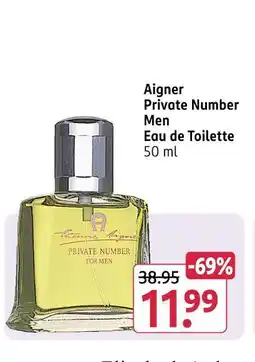 Rossmann Aigner private number men Angebot