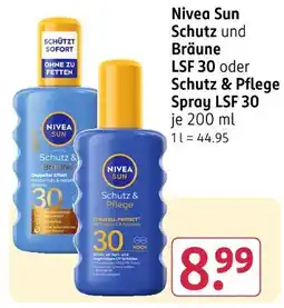 Rossmann Nivea sun schutz und bräune lsf 30 Angebot