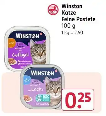 Rossmann Winston katze feine pastete Angebot