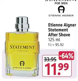 Rossmann Etienne aigner statement after shave Angebot