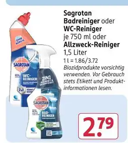 Rossmann Sagrotan badreiniger Angebot