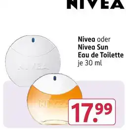 Rossmann Nivea oder nivea sun eau de toilette Angebot