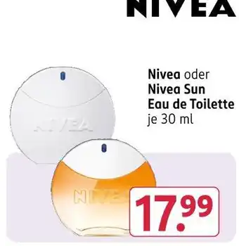 Rossmann Nivea oder nivea sun eau de toilette Angebot