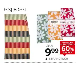 XXXLutz Esposa strandtuch „stripe“ oder „flower“ Angebot