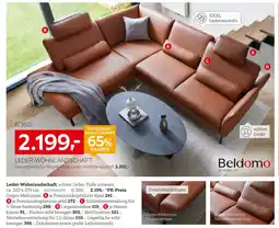 XXXLutz Beldomo leder-wohnlandschaft Angebot