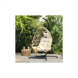 Netto Marken-Discount HOME DELUXE Hängesessel LOMA – 1 Sitzer Beige Angebot