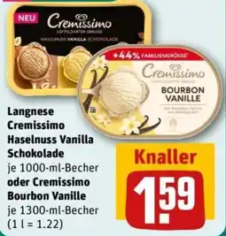 REWE Langnese Cremissimo Haselnuss Vanilla Schokolade Angebot