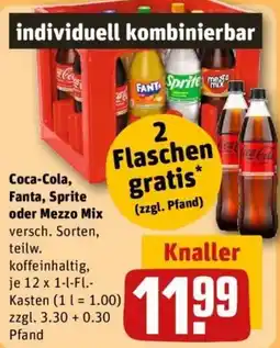 REWE Coca-Cola, Fanta, Sprite oder Mezzo Mix Angebot