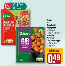 REWE Knorr Fix Spaghetti Bolognese Angebot