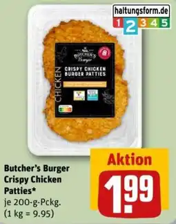 REWE Butcher's Burger Crispy Chicken Patties Angebot
