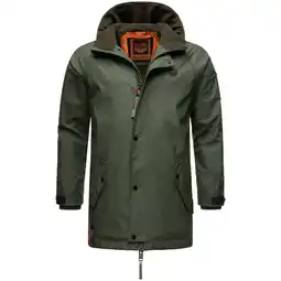 Netto Marken-Discount STONE HARBOUR Herren Regenjacke Gummierter Regenparka mit Fleece-Innenfutter Rihaa Angebot