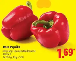 Lidl Rote Paprika Angebot