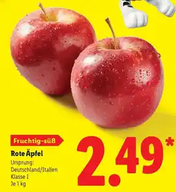 Lidl Fruchtig-süß Rote Äpfel Angebot