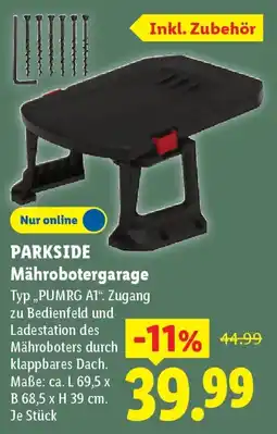 Lidl PARKSIDE Mährobotergarage Typ „PUMRG A1". Angebot