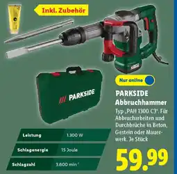 Lidl PARKSIDE Abbruchhammer Typ „PAH 1300 C3". Angebot
