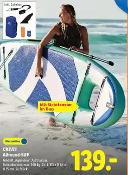 Lidl CRIVIT Allround-SUP Modell,,Aquaview". Angebot