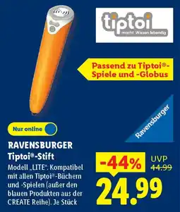 Lidl RAVENSBURGER Tiptoi-Stift Modell ,,LITE". Angebot