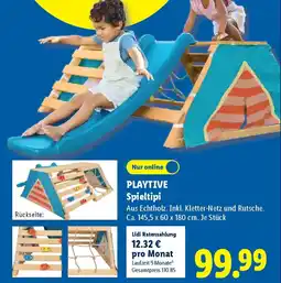 Lidl PLAYTIVE Spieltipi Angebot