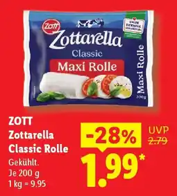 Lidl ZOTT Zottarella Classic Rolle Angebot