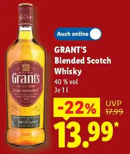 Lidl GRANT'S Blended Scotch Whisky Angebot