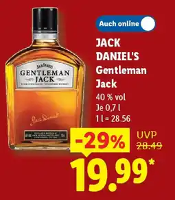 Lidl JACK DANIEL'S Gentleman Jack Angebot