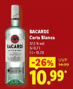 Lidl BACARDI Carta Blanca Angebot