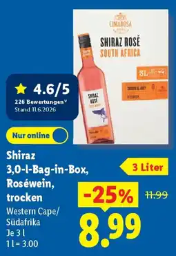 Lidl Shiraz, Roséwein, trocken Angebot