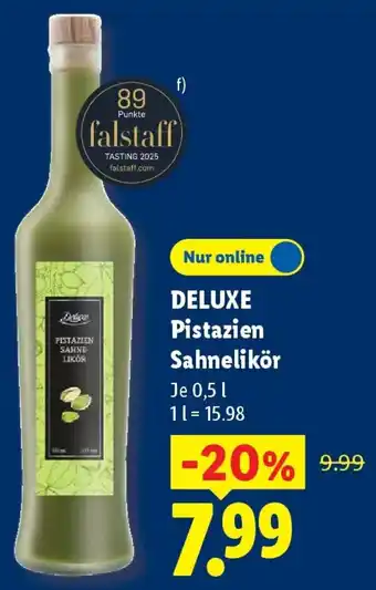 Lidl DELUXE Pistazien Sahnelikör Angebot
