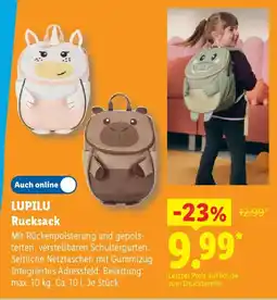 Lidl LUPILU Rucksack Angebot