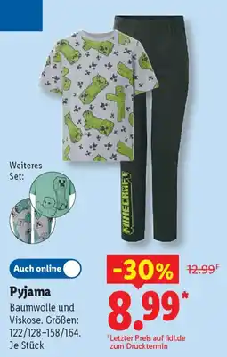 Lidl Pyjama Angebot
