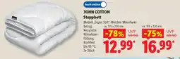 Lidl JOHN COTTON Steppbett Modell,,Super Soft". Angebot